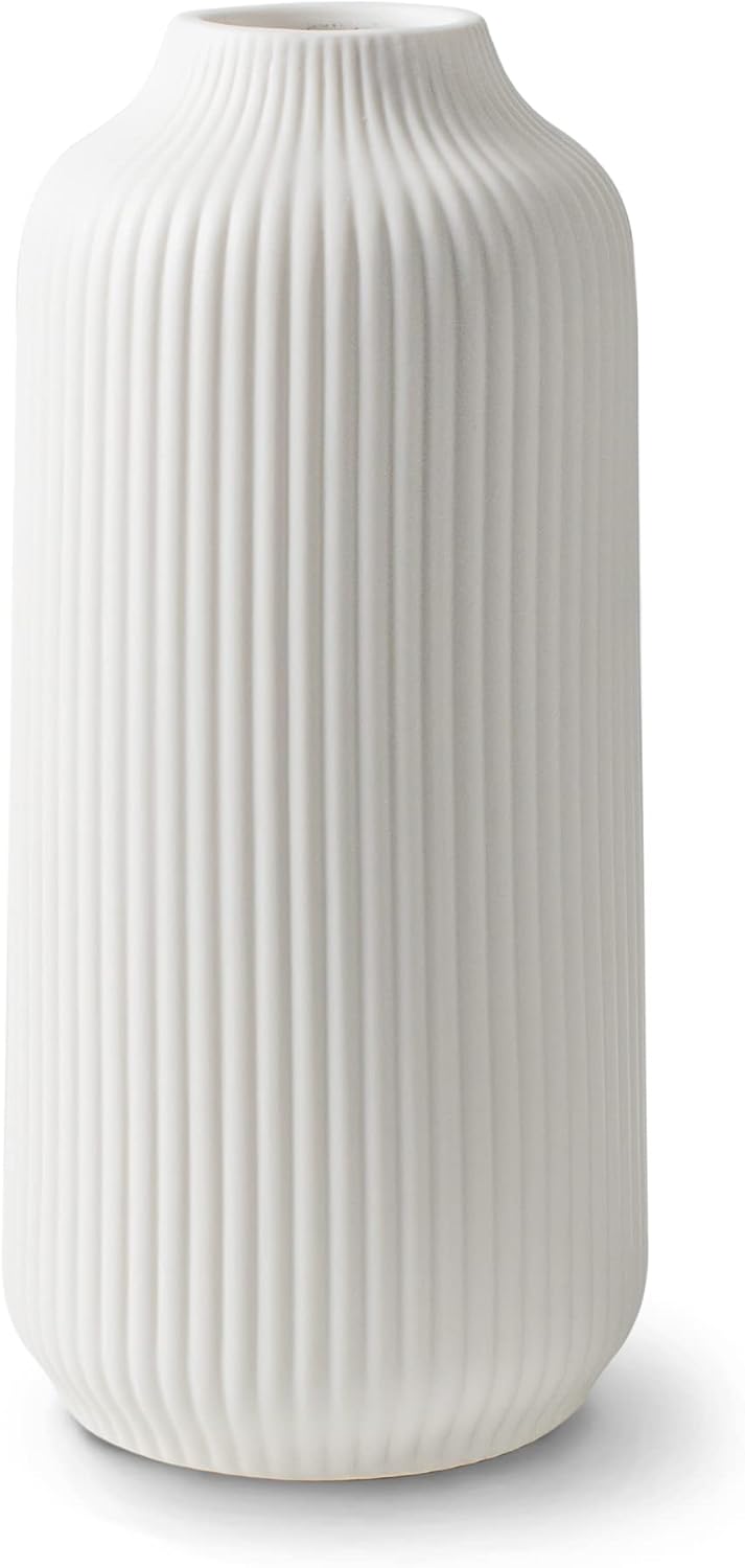 Large Nordic White Ceramic Vase