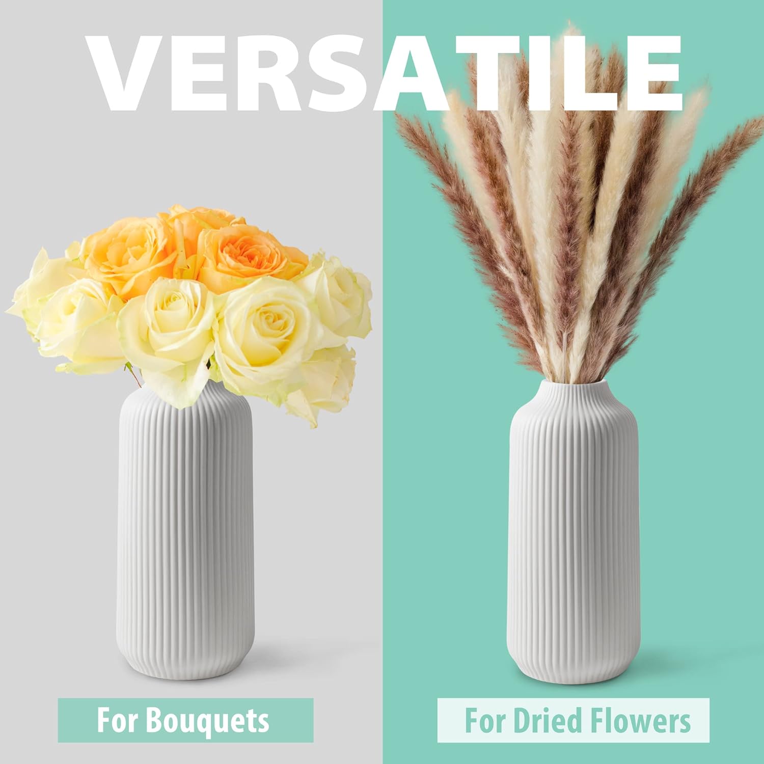 Large Nordic White Ceramic Vase