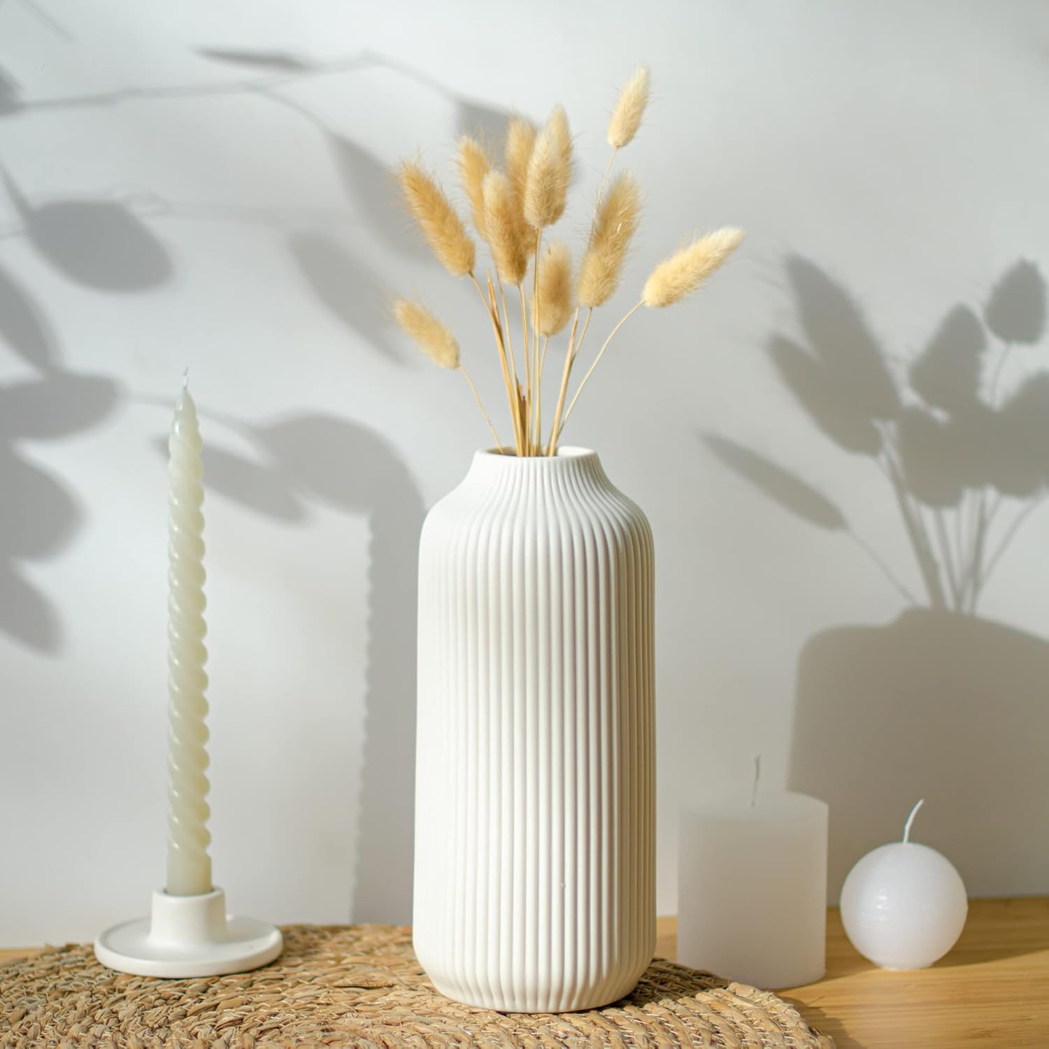 Large Nordic White Ceramic Vase