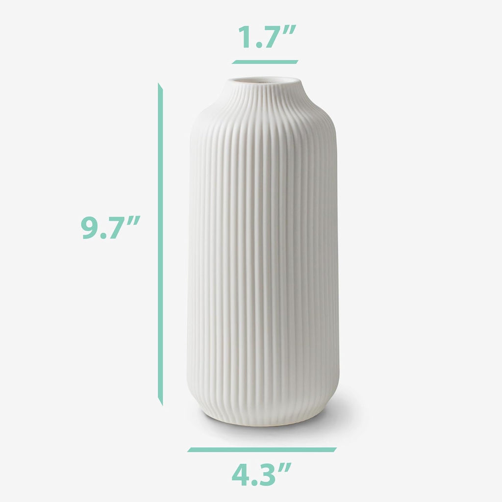 Large Nordic White Ceramic Vase