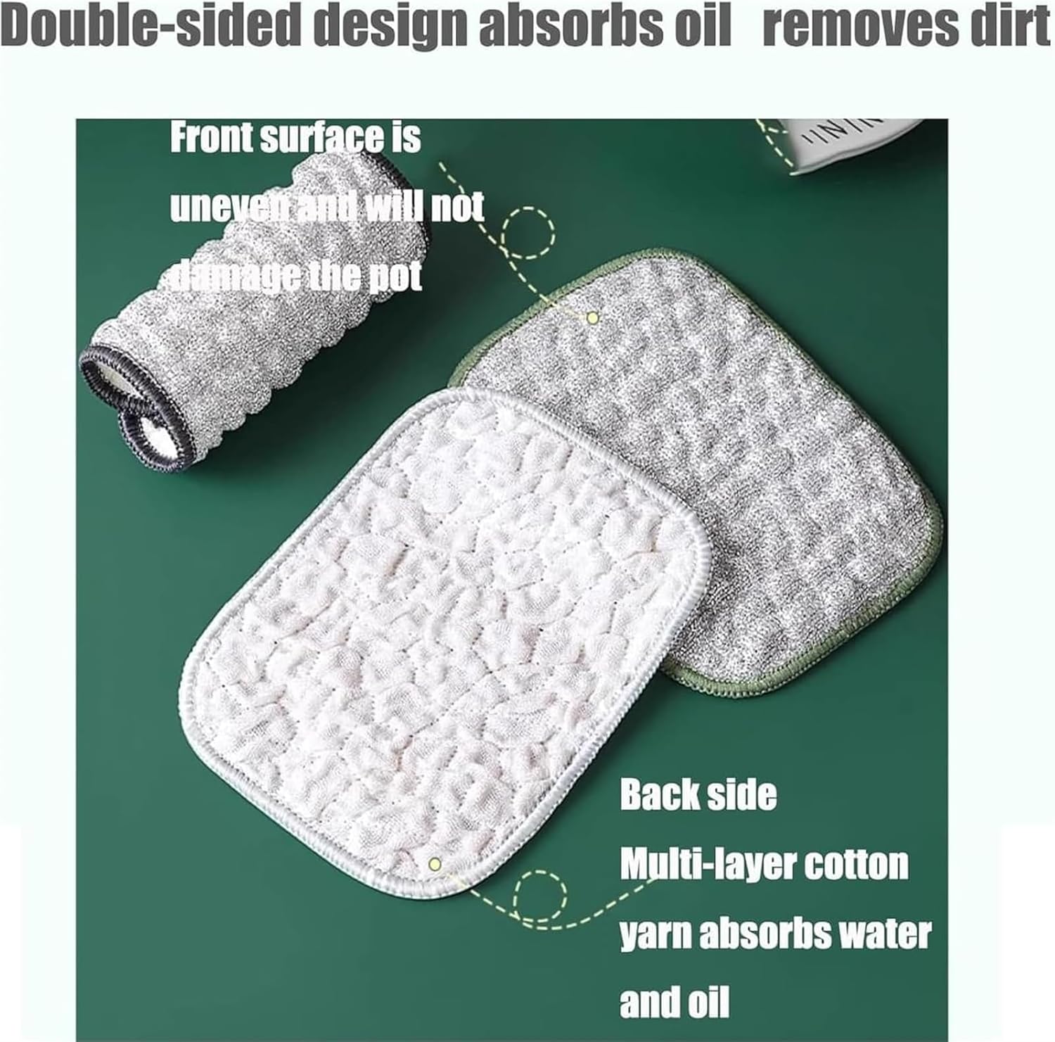 Reusable Non-Scratch Wire Dishcloths Set